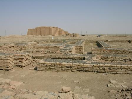 Restos de un antiguo Templo babilonica
